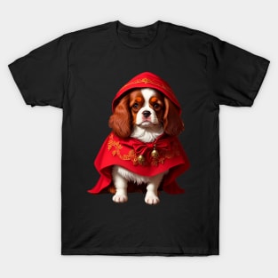 Elegant Shy Cocker Spaniel as Red Riding Hood Version 2 T-Shirt